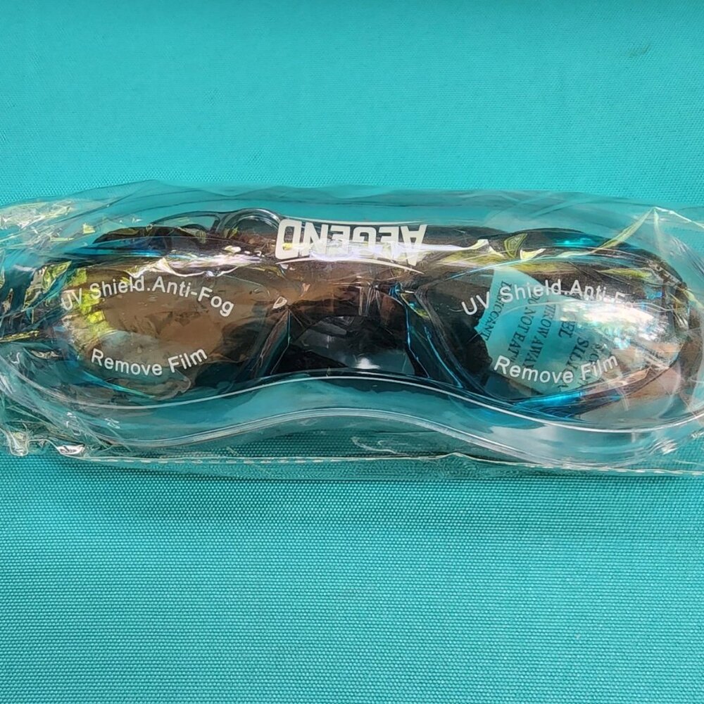Aegend Anti Fog UV Protection Swim Goggles - Aqua